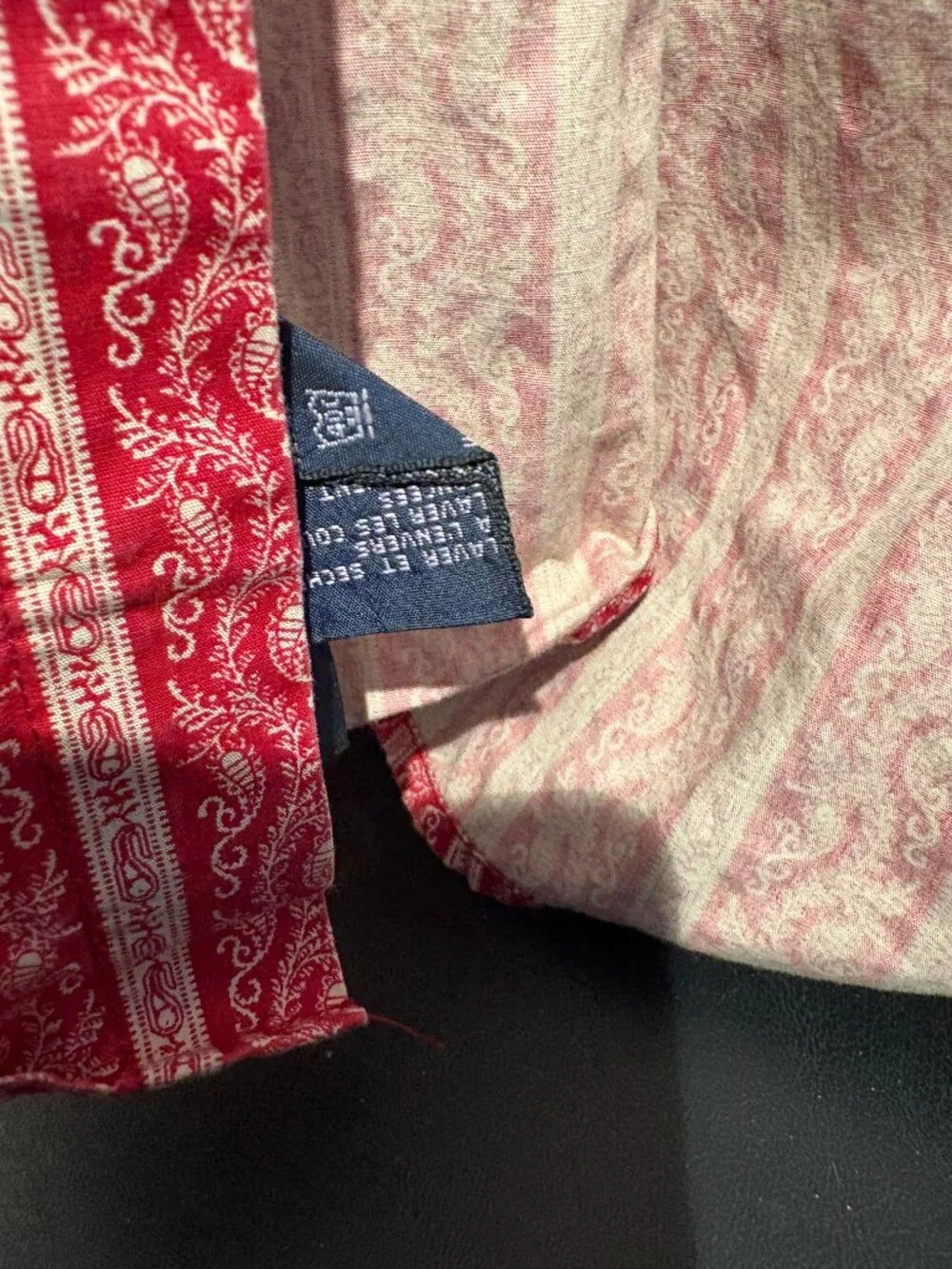 Tommy Hilfiger Western Pearl Snap Shirt Mens XL Red Paisley Stripe